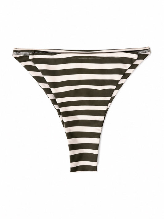 Green Strip Bikini Bottom