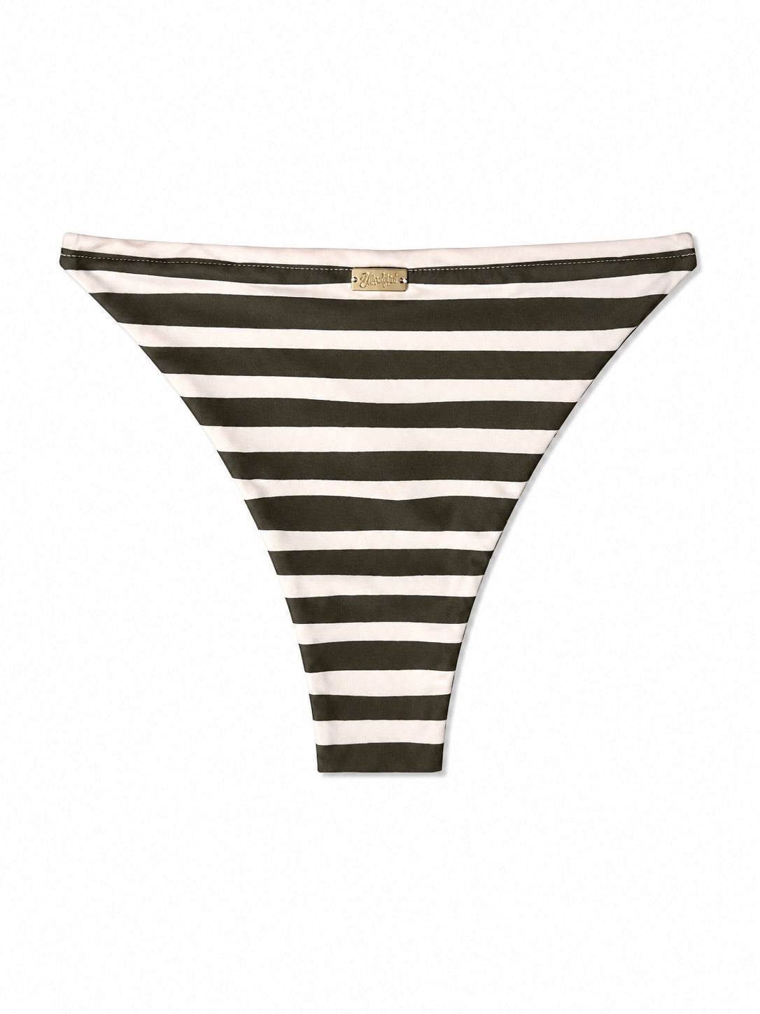 Green Strip Bikini Bottom