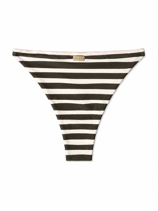 Green Strip Bikini Bottom