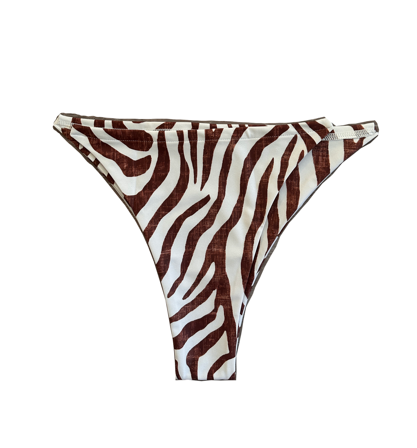 Brown Bikini Bottom Zebra