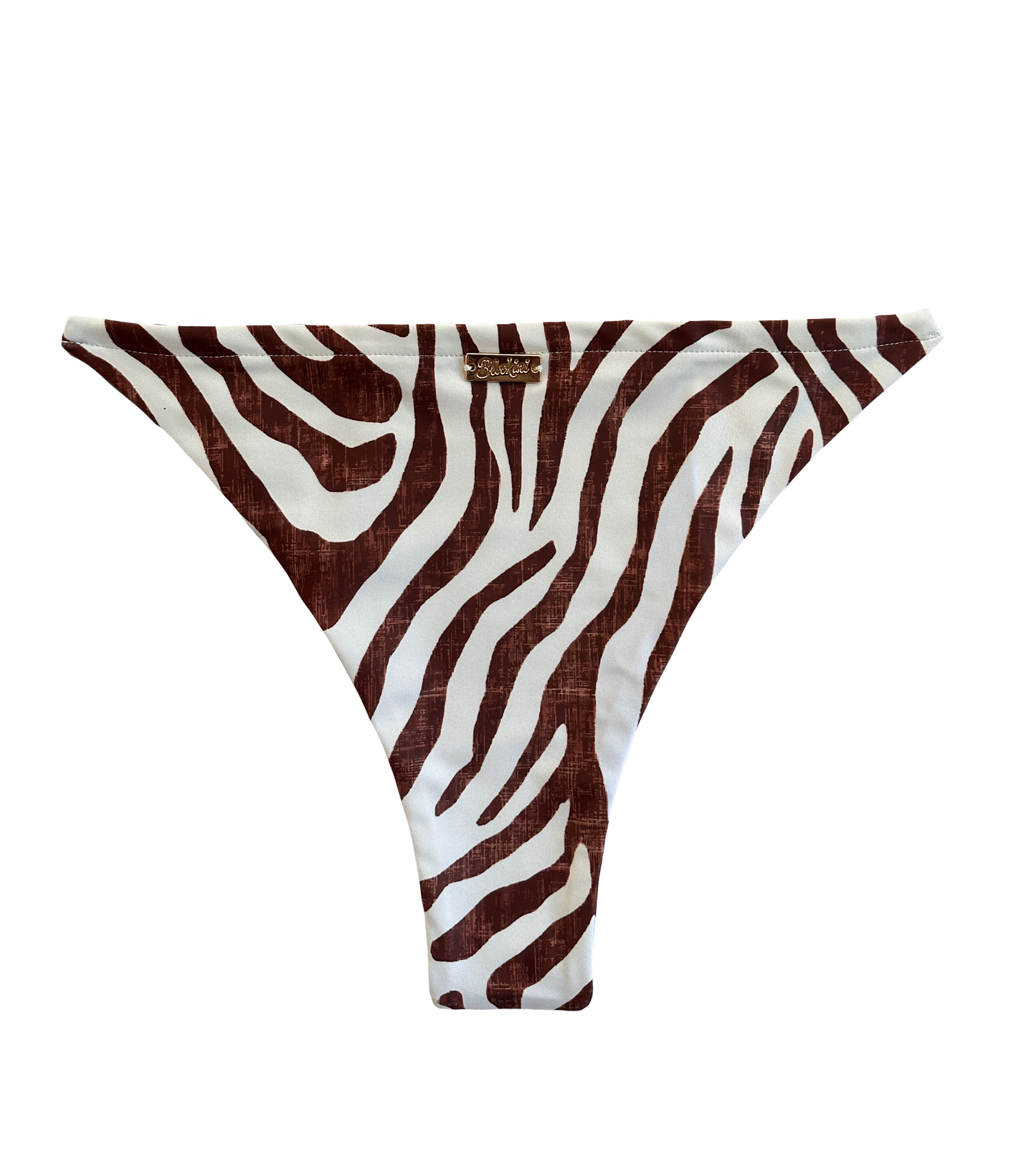 Brown Bikini Bottom Zebra